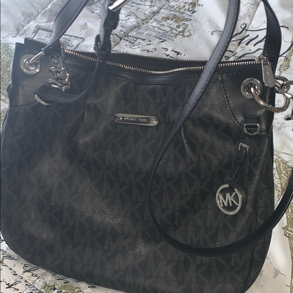 Michael Kors black large cross body